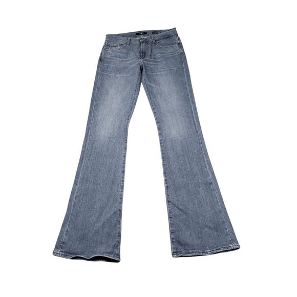 7 For All Mankind Jeans Gray Italian Fabric Stretch Bootcut Women's Size 28 - Picture 1 of 8